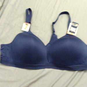 Navy Blue Hanes 3X Bra
